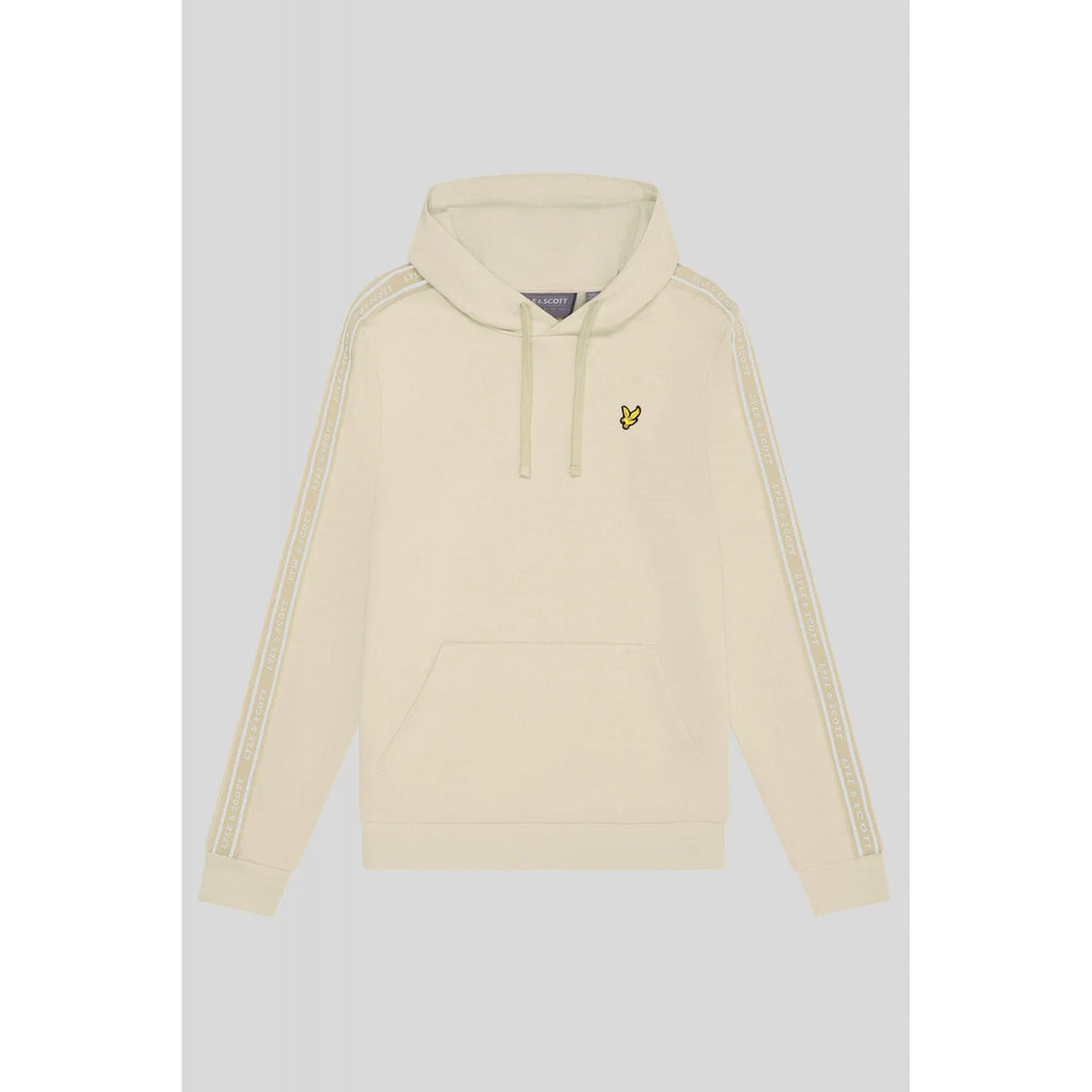 Lyle & Scott | ML2186SP Sports Tape Rubberised Logo Overhead Hood Top - Beige