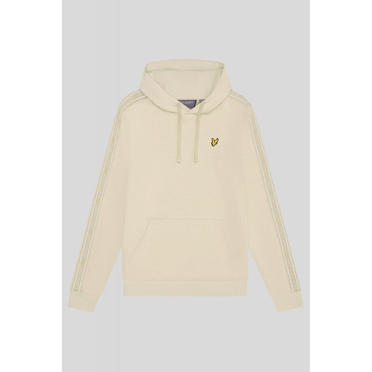 Lyle & Scott | ML2186SP Sports Tape Rubberised Logo Overhead Hood Top - Beige