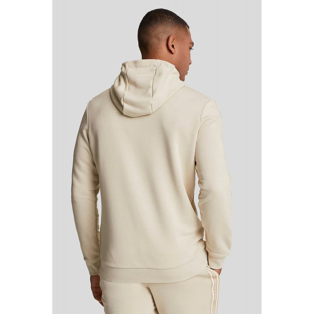 Lyle & Scott | ML2186SP Sports Tape Rubberised Logo Overhead Hood Top - Beige