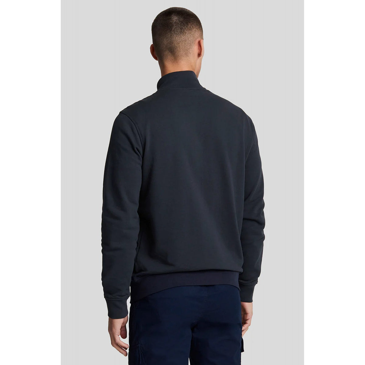 Lyle & Scott | ML2123V Hybrid Baffled Nylon Panel Funnel Neck Track Top - Navy