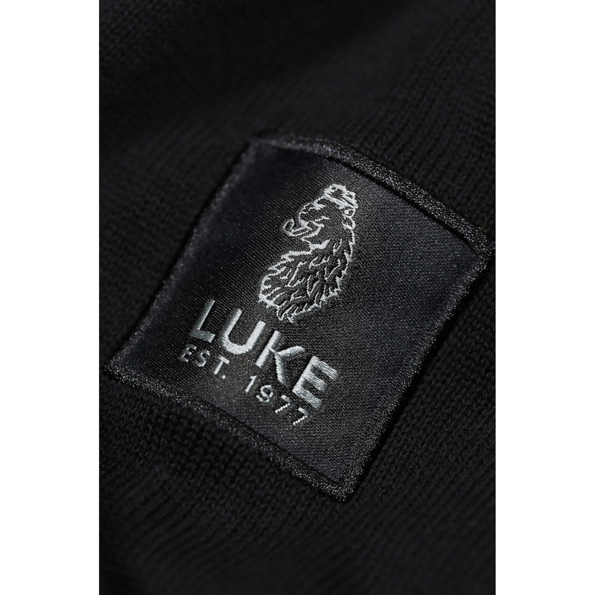 Luke | Fairbanks M770652 Cotton Knit Long Sleeve Polo Top - Black