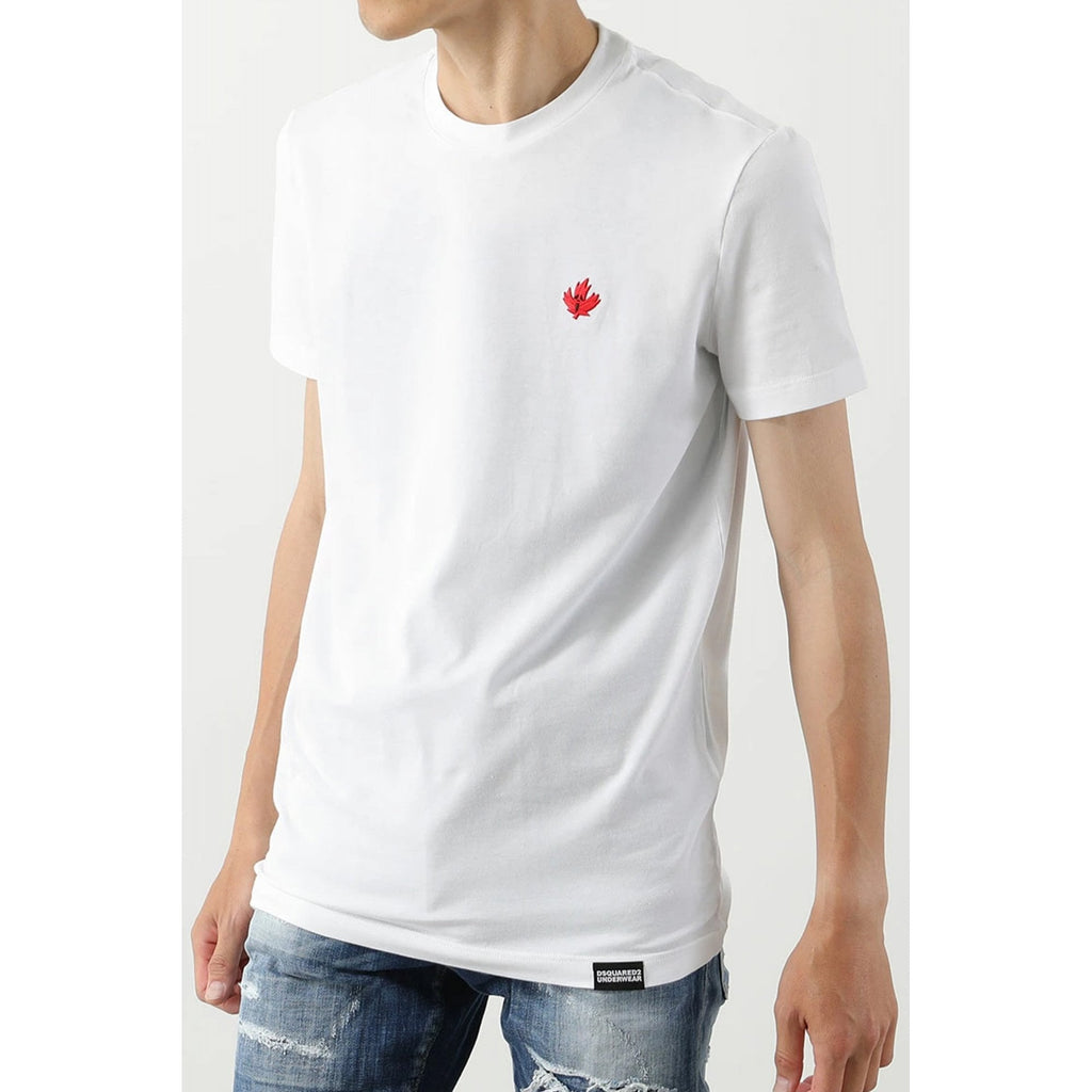 DSQUARED2 | D9M205470 Crew Neck Red Logo Slim Fit T-Shirt