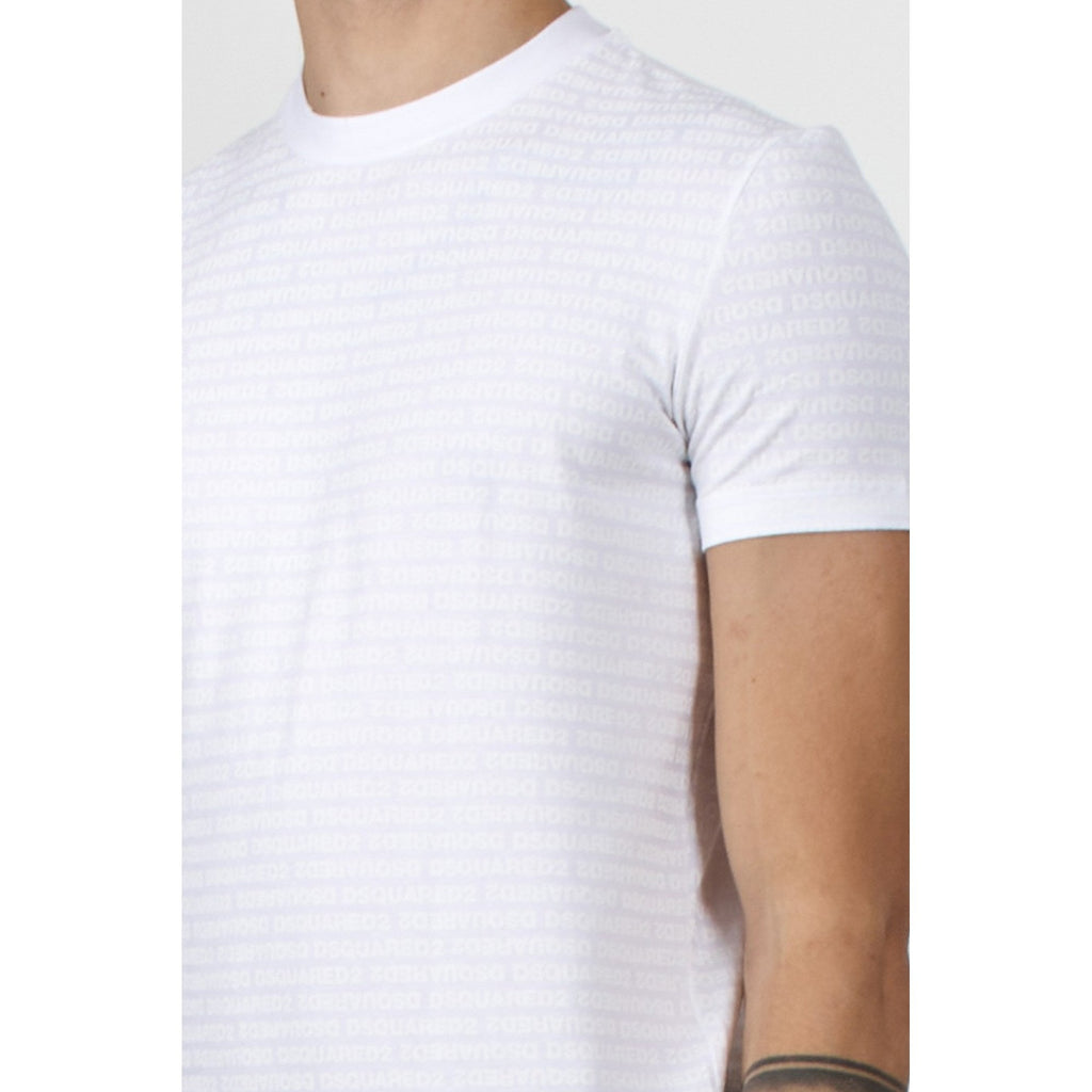 DSQUARED2 | D9M205510 Allover Logo Print Slim Fit T-Shirt