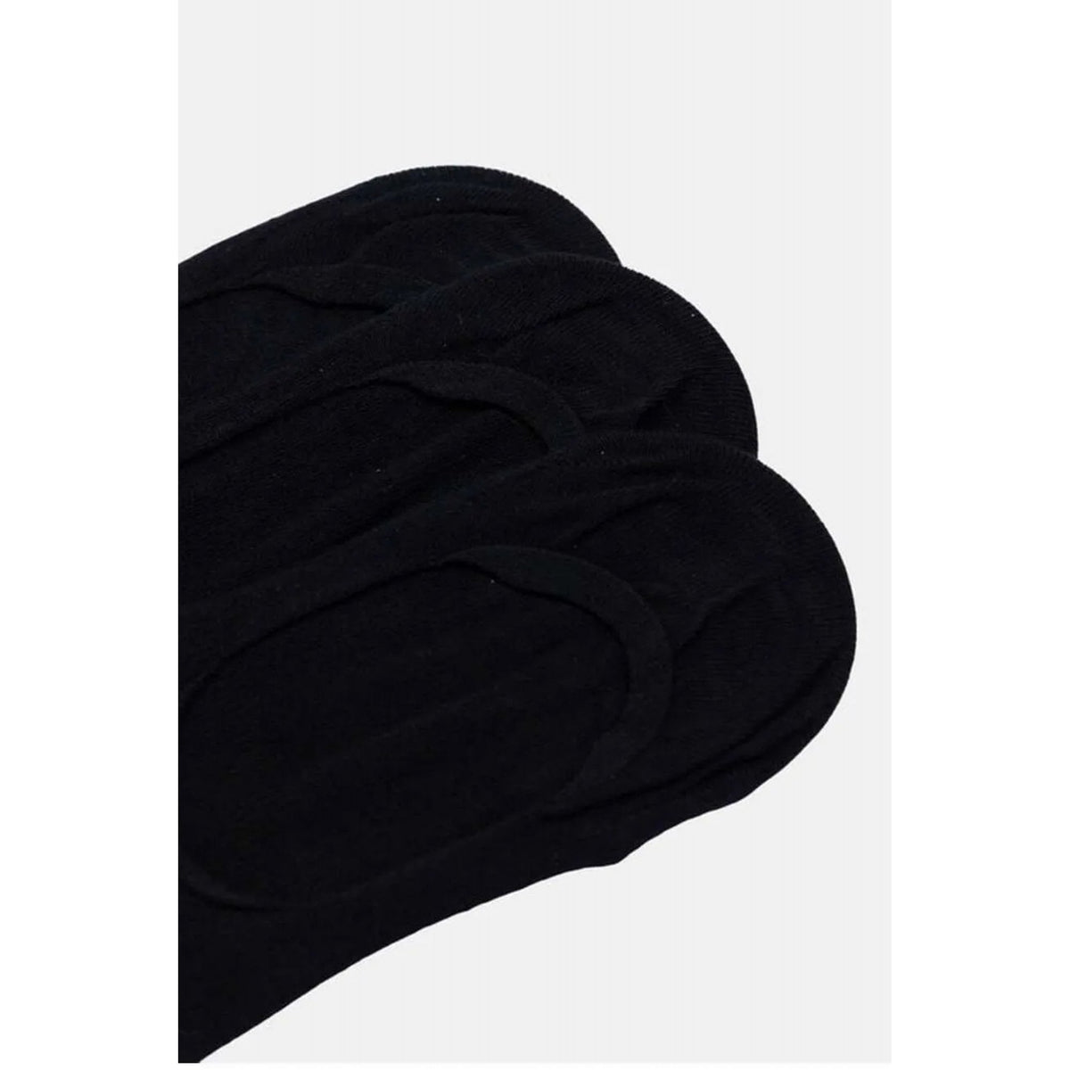 Emporio Armani 306227 4F254 Footie 3 Pack Logo Ankle Tripack Socks - Black