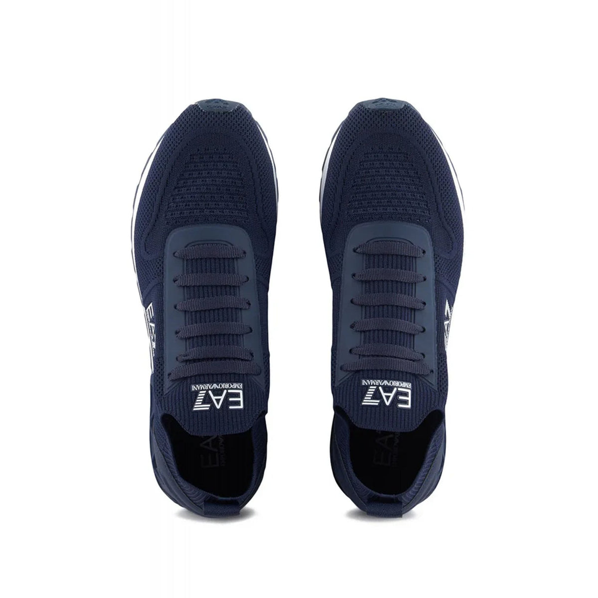 EA7 | Emporio Armani X8X171 XK373 Legacy Knit Running Style Trainer - Navy