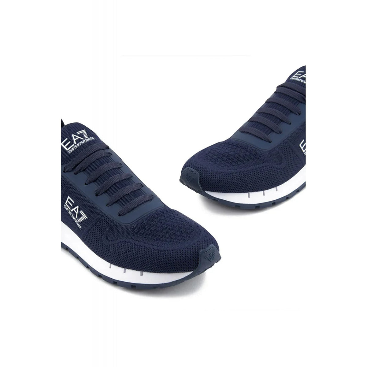 EA7 | Emporio Armani X8X171 XK373 Legacy Knit Running Style Trainer - Navy