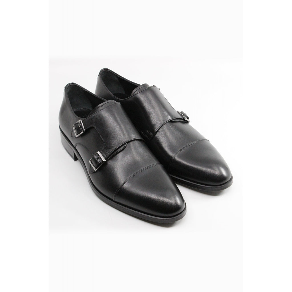 Paul Branco | M-93020 MAT Leather Monk Strap Buckle Formal Shoe