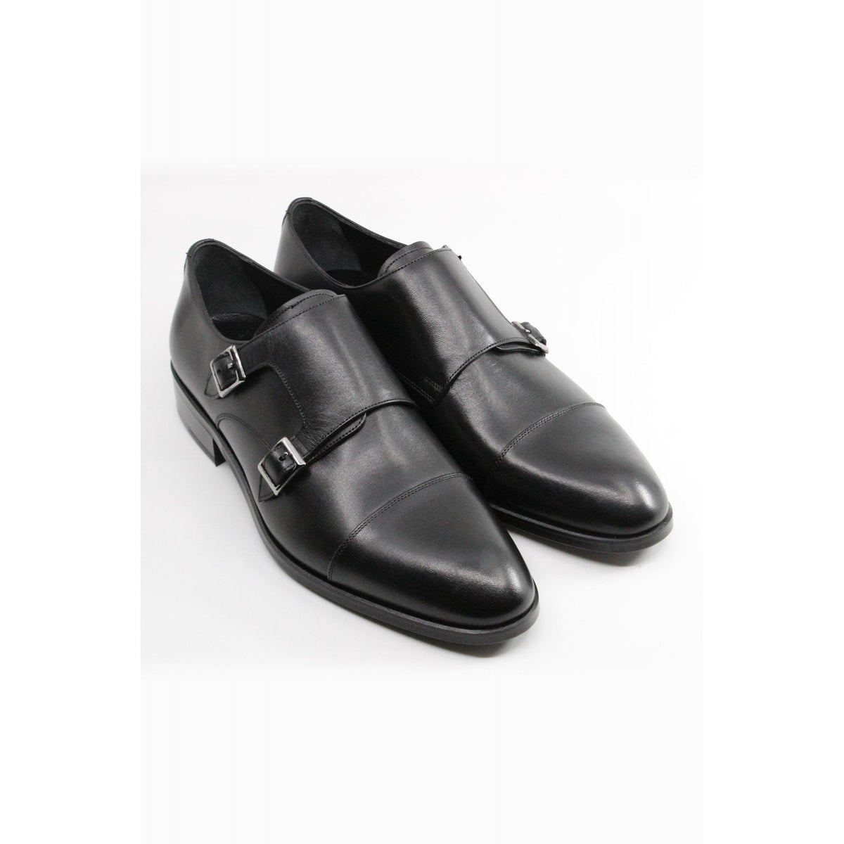 Paul Branco | M-93020 MAT Leather Monk Strap Buckle Formal Shoe