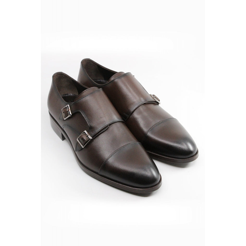 Paul Branco | M-93020 Leather Monk Strap Buckle Formal Shoe