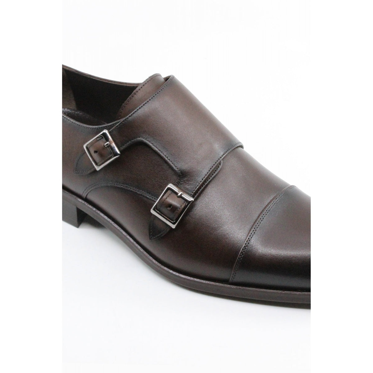 Paul Branco | M-93020 Leather Monk Strap Buckle Formal Shoe