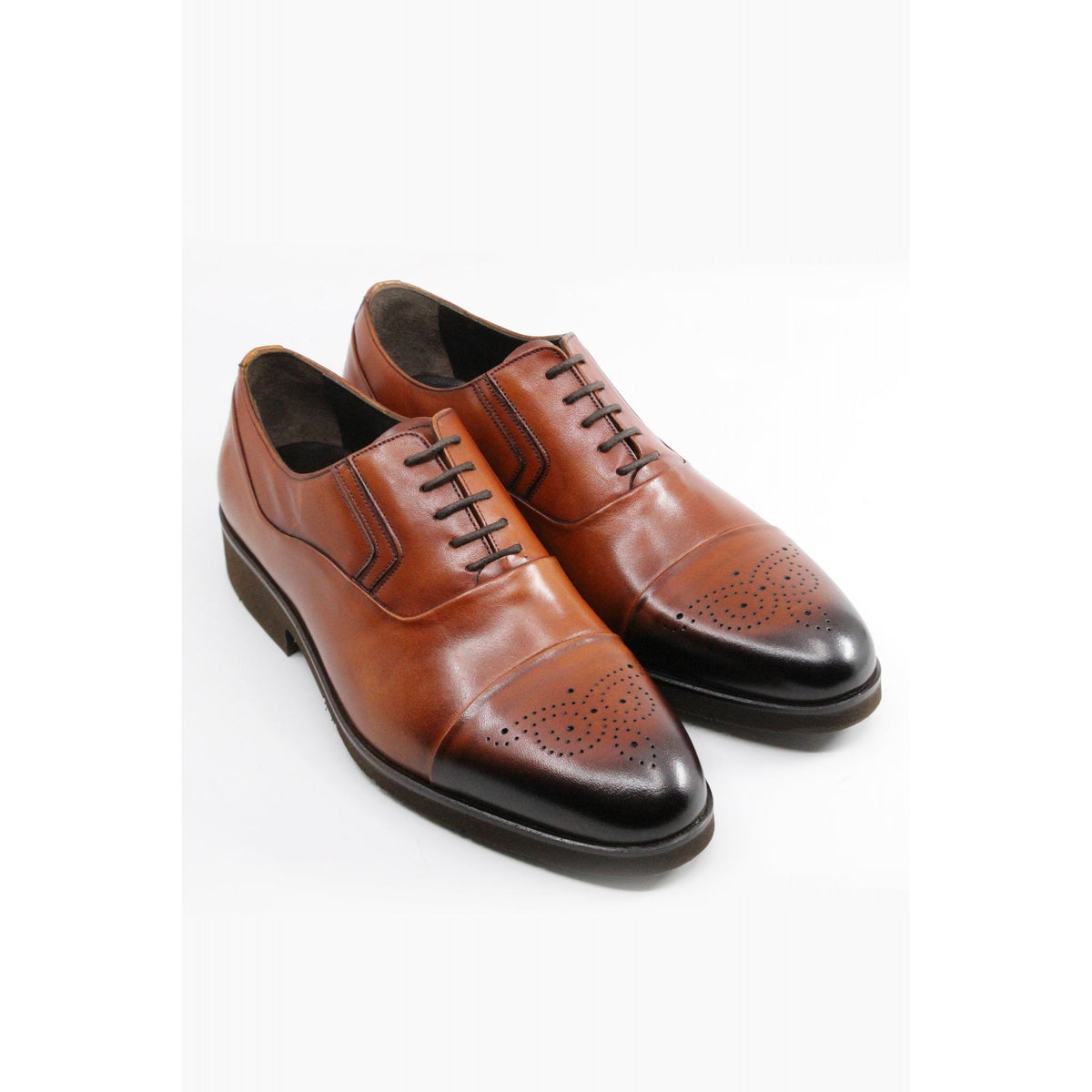 Paul Branco | M-24747 Leather Wingtip Oxford Lace Formal Shoe