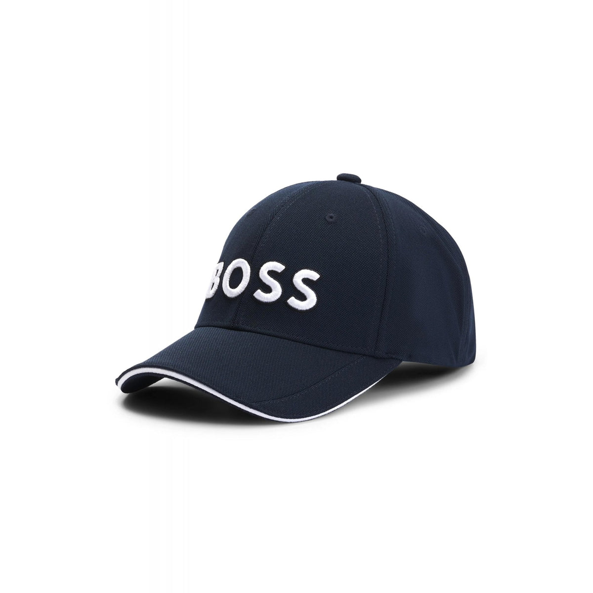 Hugo Boss 9247 Embossed Logo Pique Fabric Baseball Cap