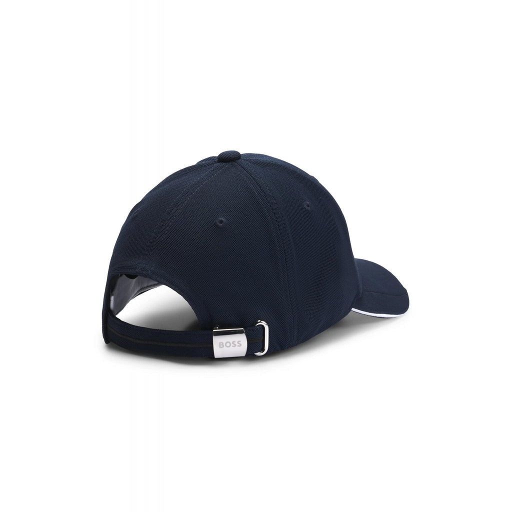 Hugo Boss 9247 Embossed Logo Pique Fabric Baseball Cap