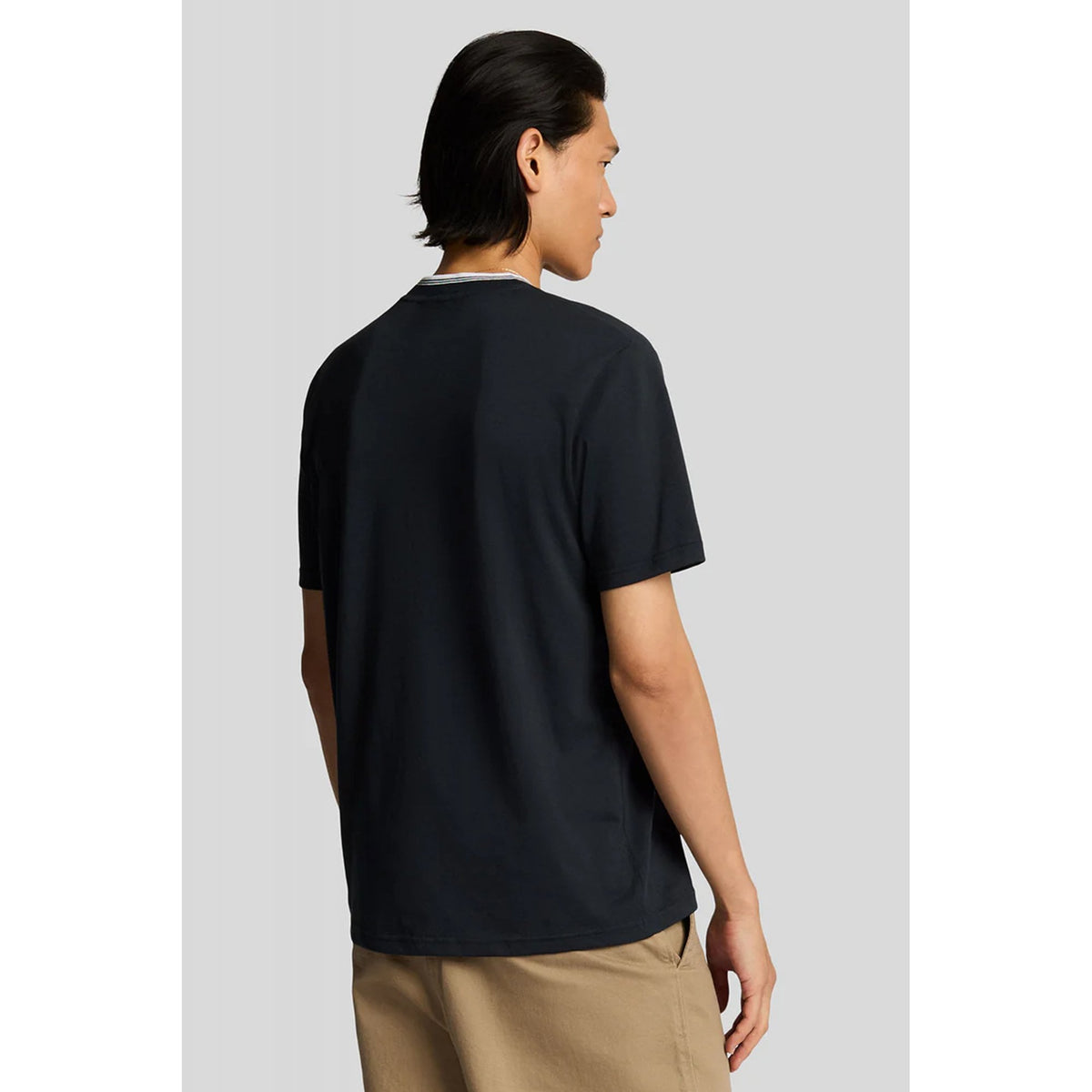 Lyle & Scott TS2227TON Contrast Tipped Superfine Cotton T-Shirt