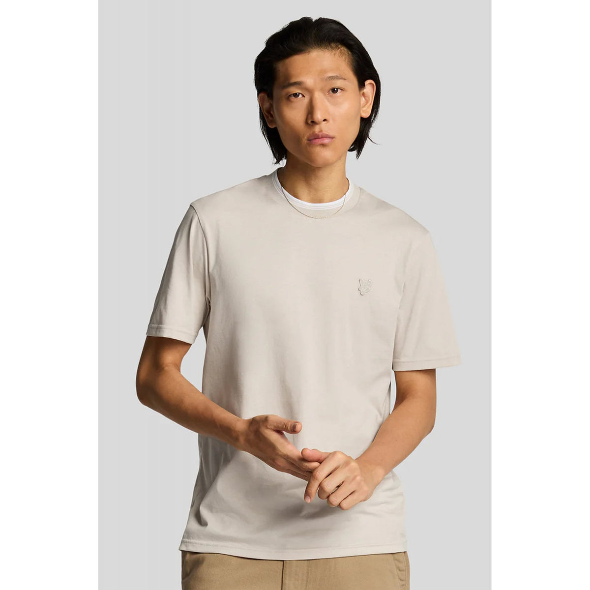 Lyle & Scott TS2227TON Contrast Tipped Superfine Cotton T-Shirt