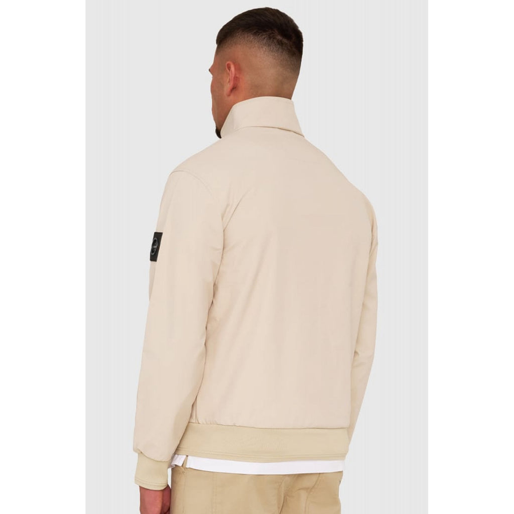 Marshall Artist | 0970 Napier Funnel Neck Micro Siren Water-proof Polyester Shell Jacket - Stone