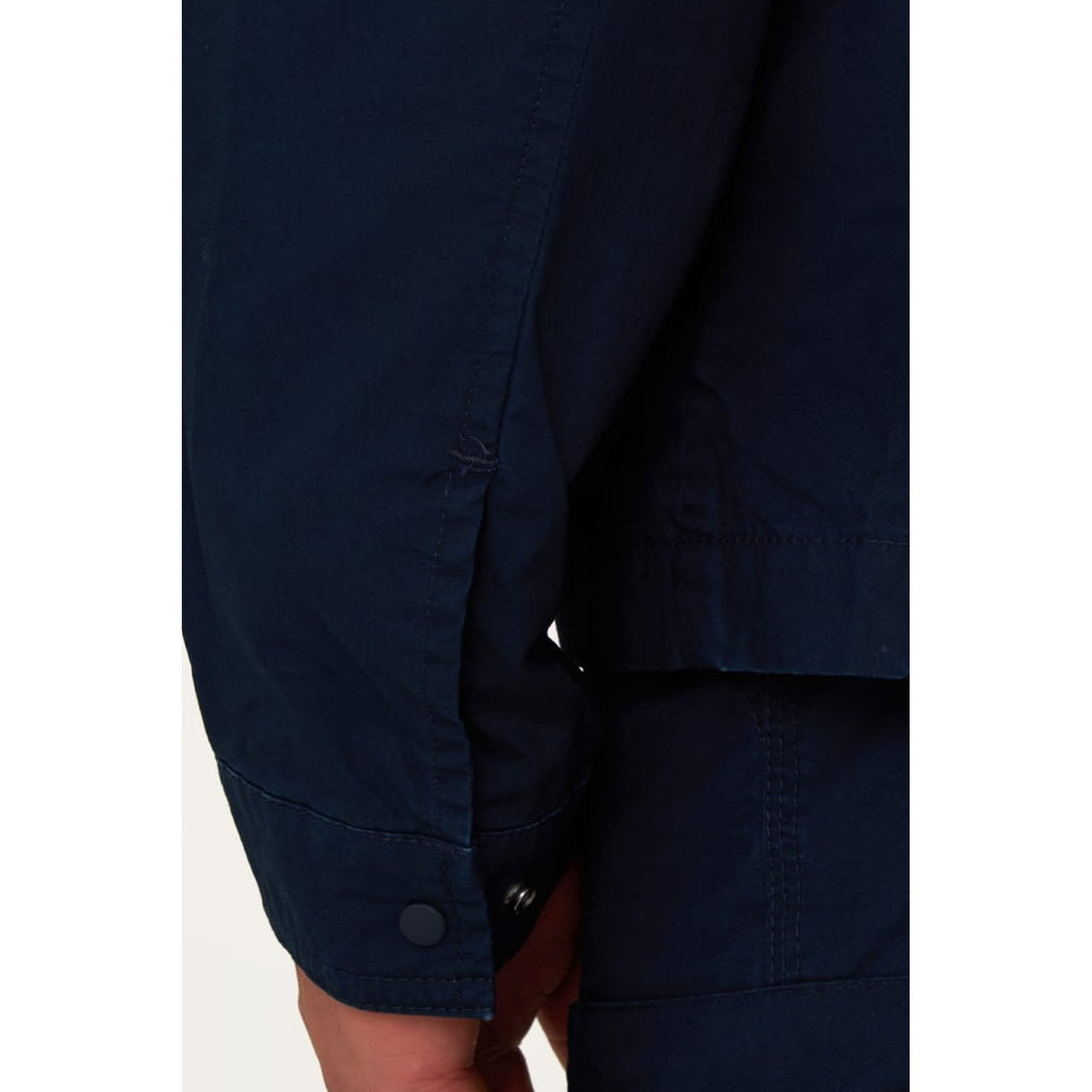 Marshall Artist | 0972 Seafield Washed Parachute Poplin Lightweight Overshirt Jacket - Navy