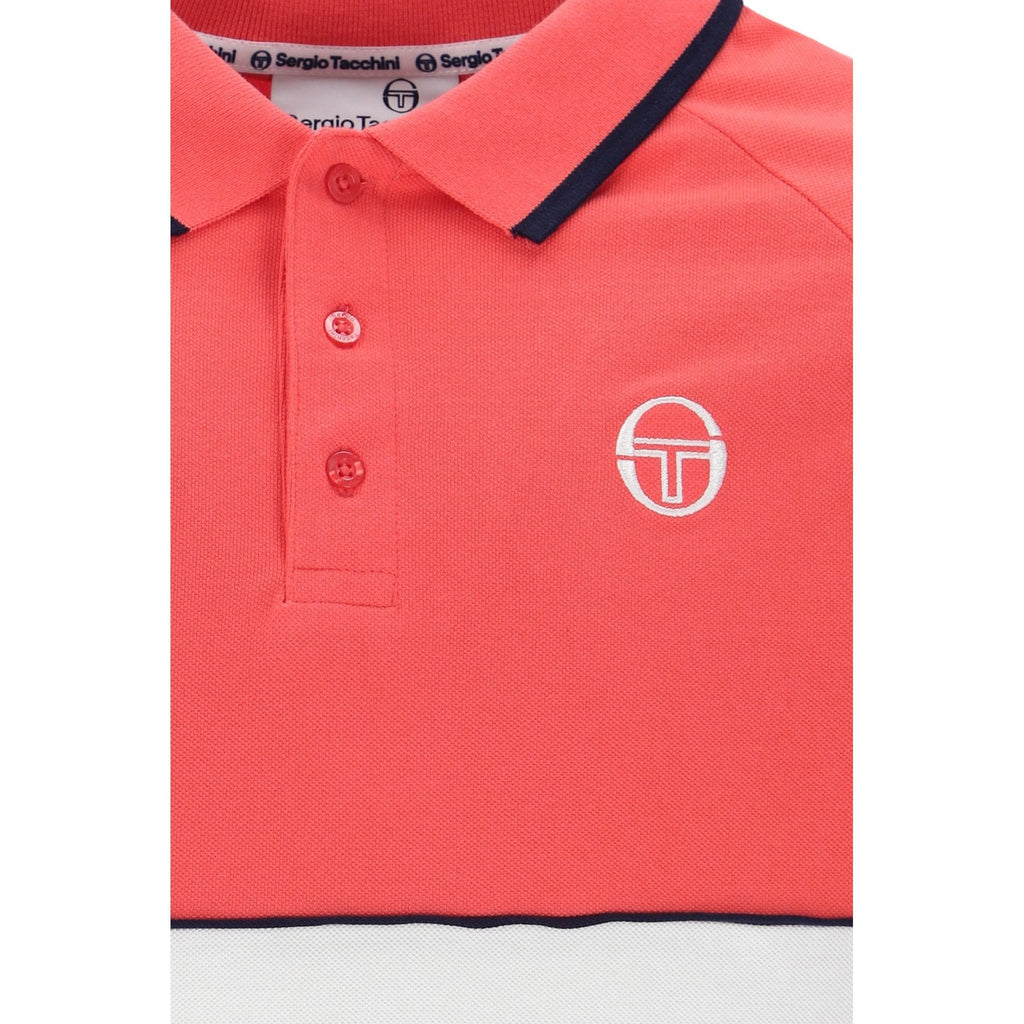 Sergio Tacchini | Cambio 6168 Contrast Colour Block Design Stripe Polo T-Shirt