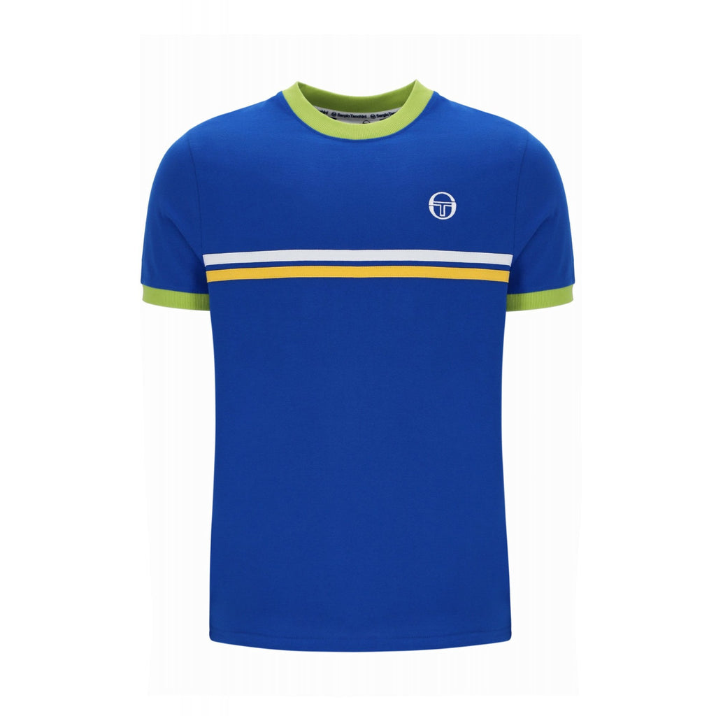 Sergio Tacchini | Supermac 4565 Ringer Contrast Double Stripe Half Sleeve T-Shirt