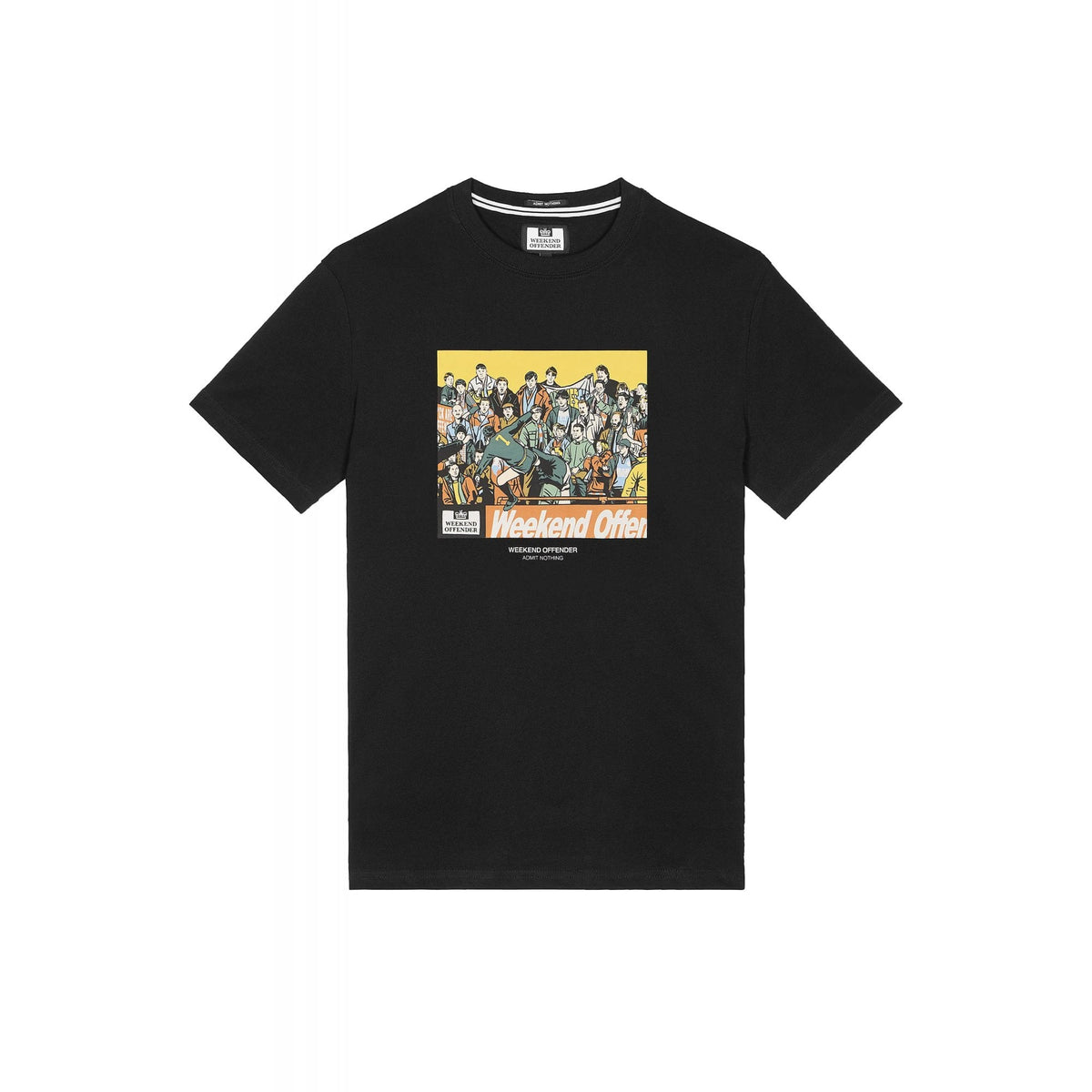 Weekend Offender PT1A06 Selhurst Infamous Eric Cantona Kick Graphic Print Half Sleeve T-Shirt