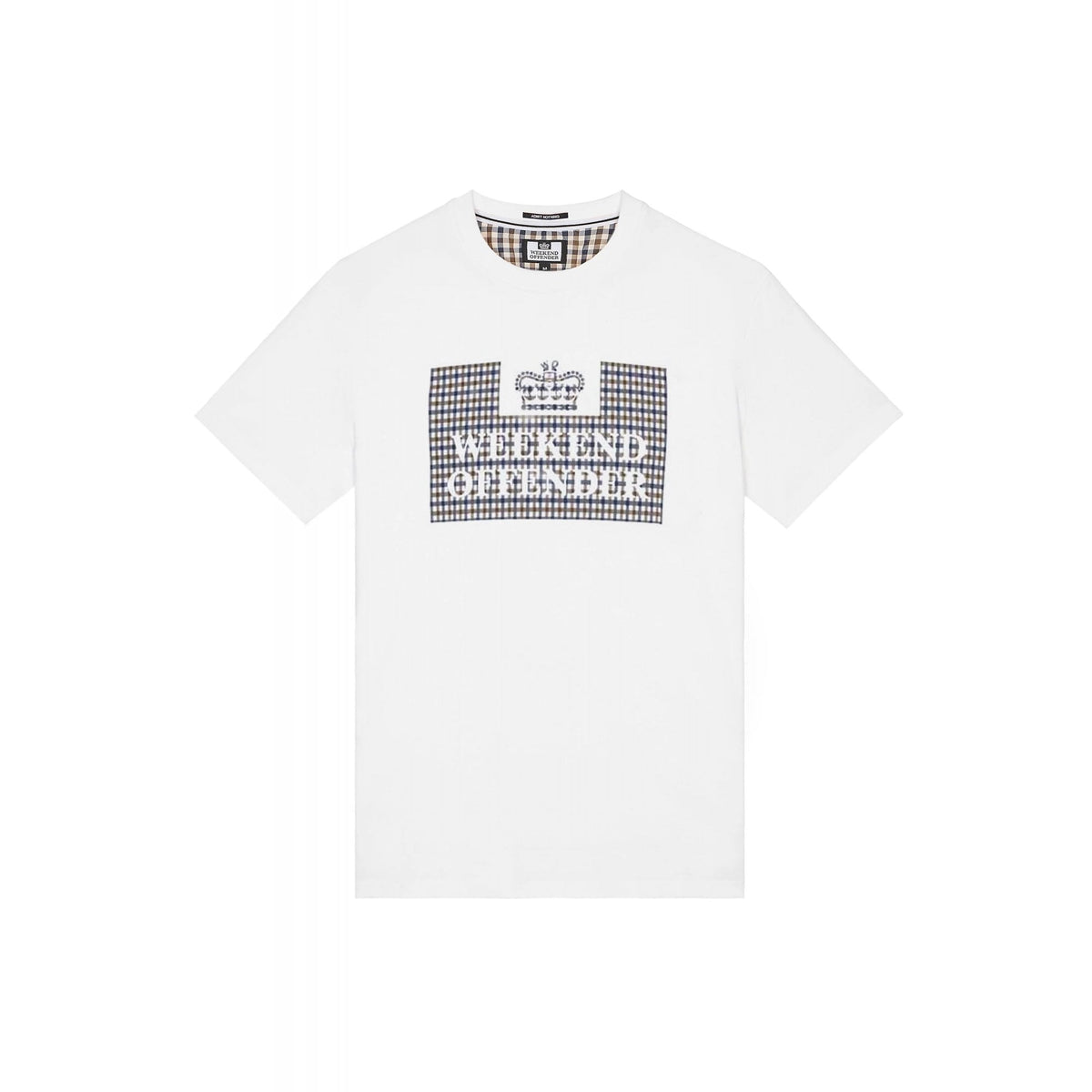 Weekend Offender 2305 Shevchenko Logo House Check Print Half Sleeve T-Shirt