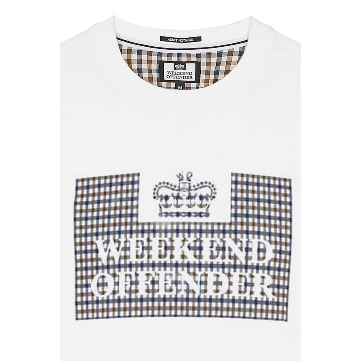 Weekend Offender 2305 Shevchenko Logo House Check Print Half Sleeve T-Shirt