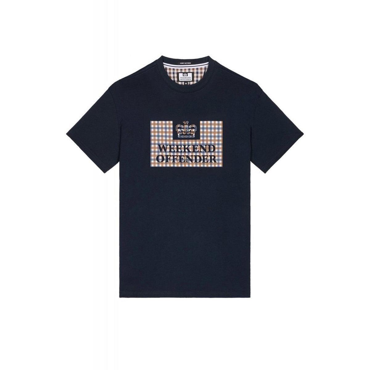 Weekend Offender 2305 Shevchenko Logo House Check Print Half Sleeve T-Shirt