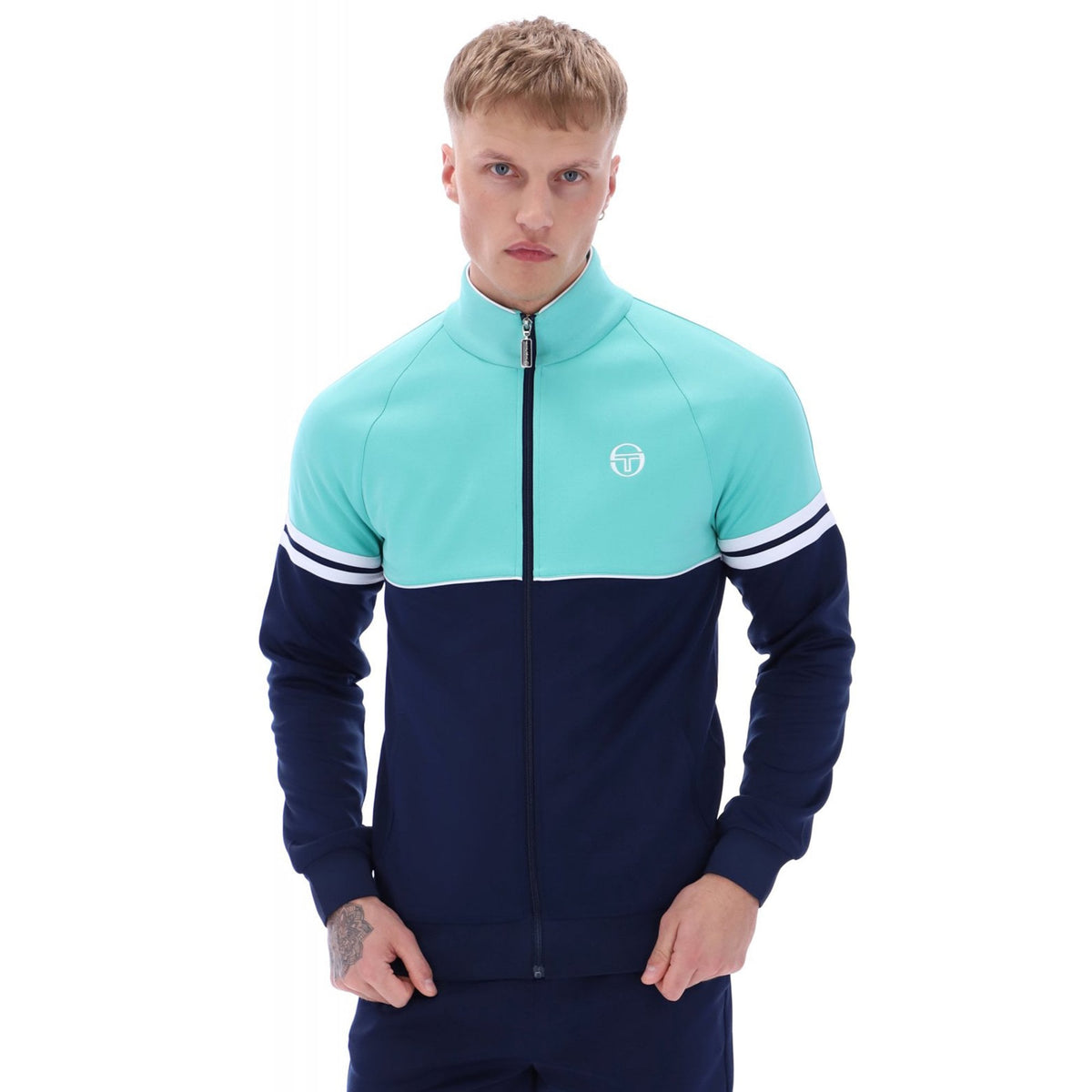 Sergio Tacchini | Orion 4594-282 Retro Contrast Colour Block Piping Track Top
