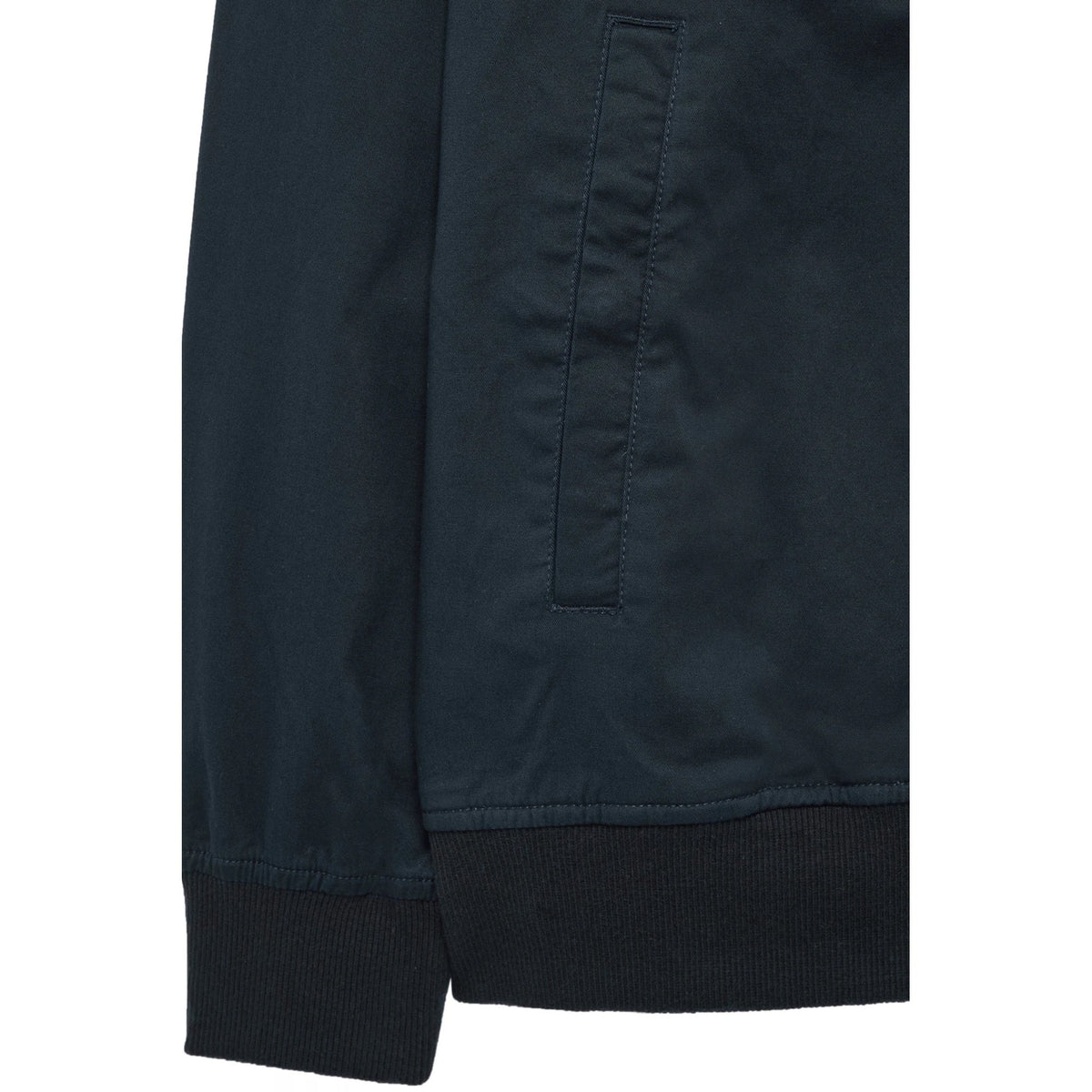 Weekend Offender TT1A01 Hemsley Cotton Lightweight Mock Neck Track Top - Navy
