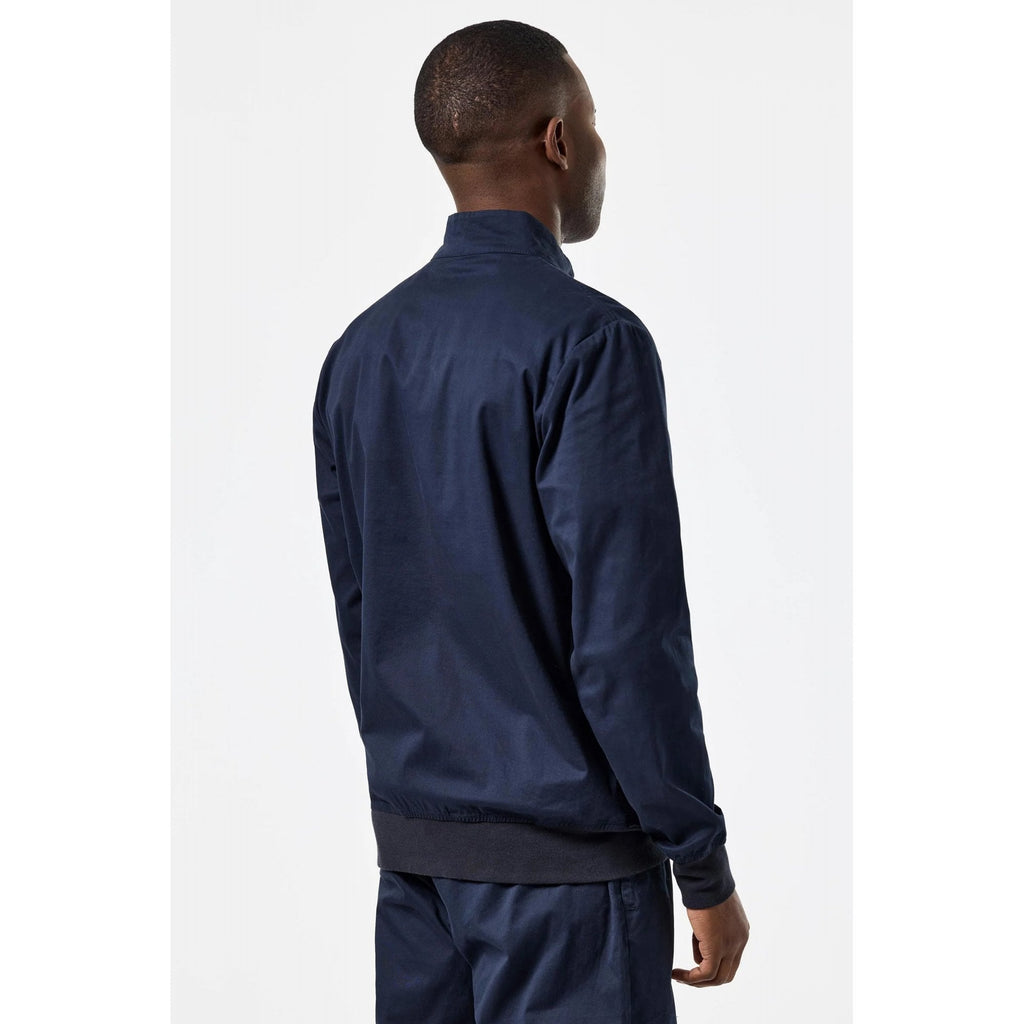 Weekend Offender TT1A01 Hemsley Cotton Lightweight Mock Neck Track Top - Navy
