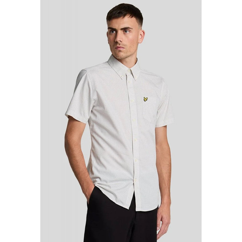 Lyle & Scott | SW2213V Slim Fit Short Sleeve Gingham Check Shirt