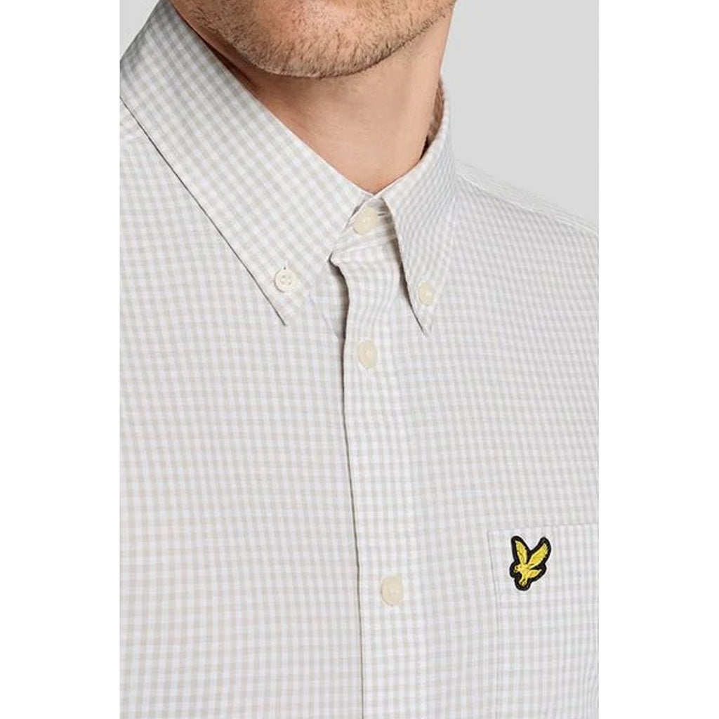 Lyle & Scott | SW2213V Slim Fit Short Sleeve Gingham Check Shirt