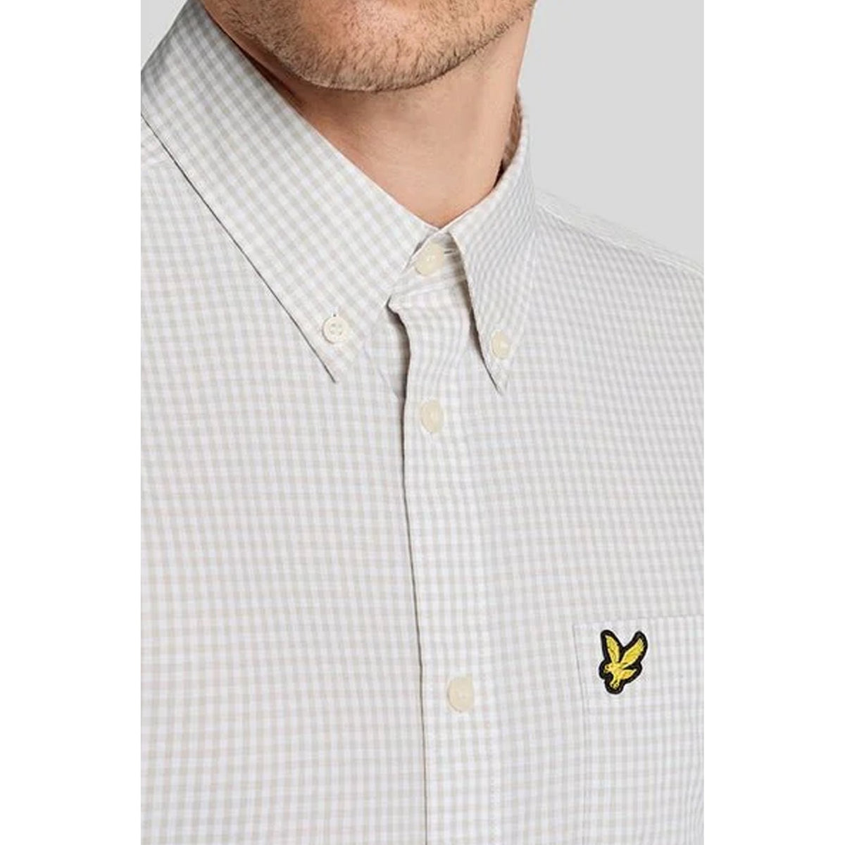 Lyle & Scott | SW2213V Slim Fit Short Sleeve Gingham Check Shirt