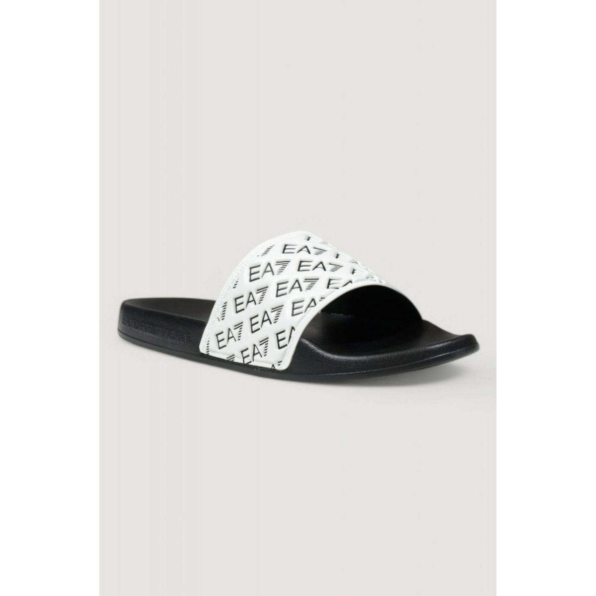 EA7 | Emporio Armani 0109 AF15125 Repeat Logo Flip Flop Sliders - Black/White