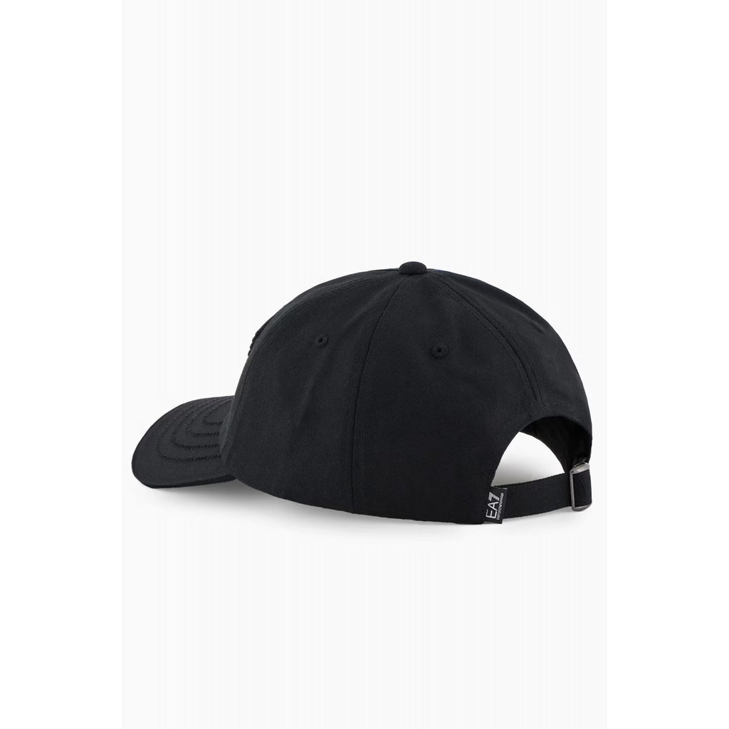 EA7 | Emporio Armani AF13150 Train Visibility Cotton Twill Embroidered 3D Logo Baseball Cap - Black