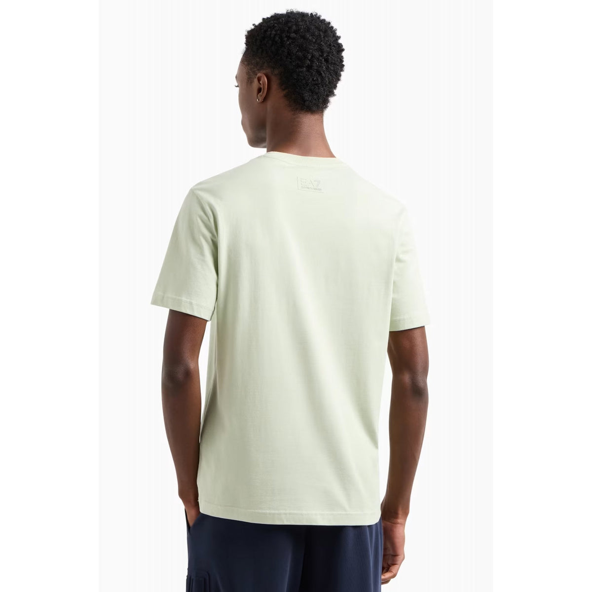 EA7 | Emporio Armani 7M0000149 AF14772 Oversized Imbossed Logo Half Sleeve T-Shirt - Sea Foam Mint
