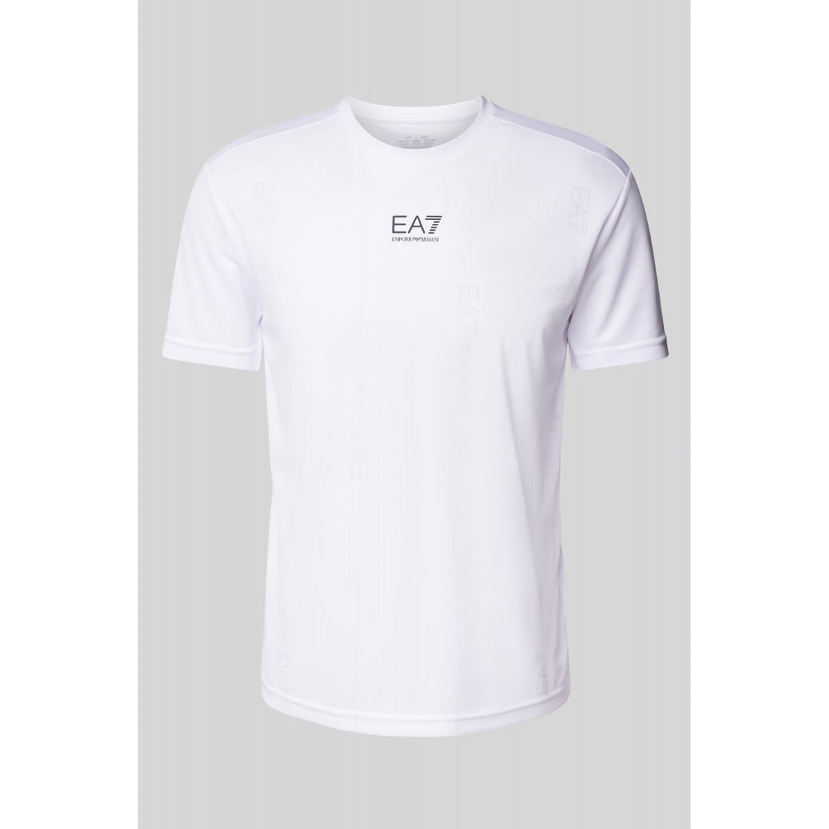 EA7 | Emporio Armani 7M000044 AF13754 Fine Logo Print Half Sleeve T-Shirt - White