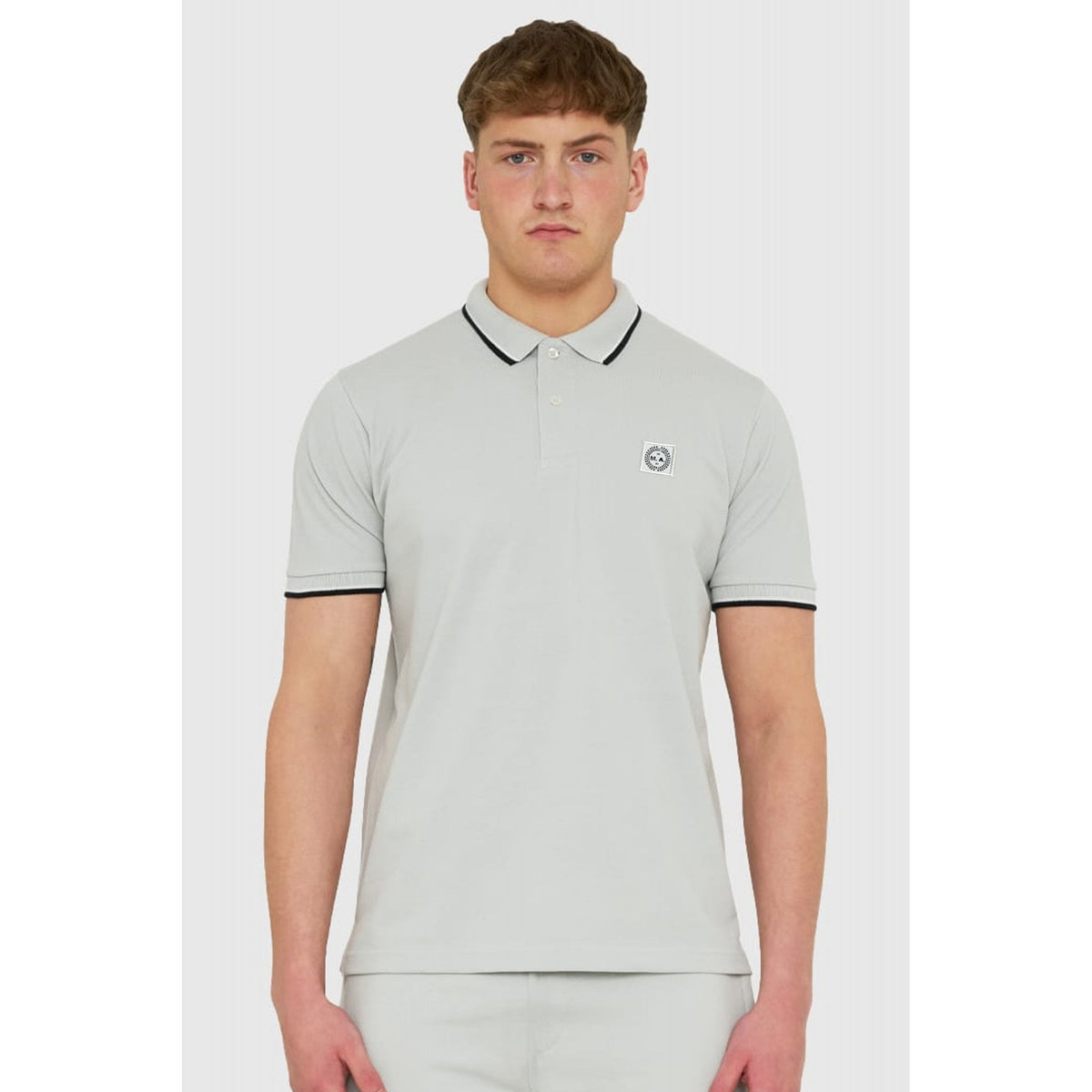 Marshall Artist | 0930 Siren Circle Badge Logo Cotton Pique Half Sleeve Tipped Polo T-Shirt