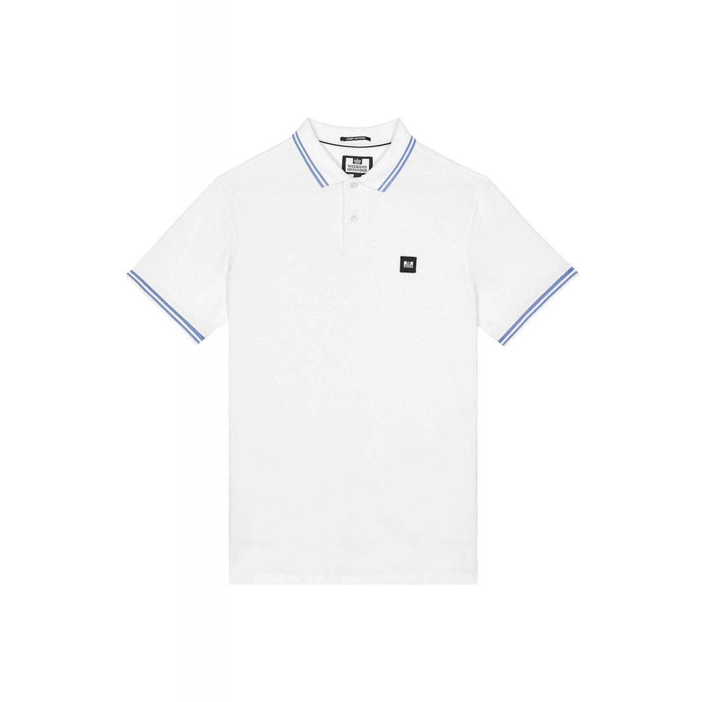 Weekend Offender PO1A12 Levanto Contrast Stripe Tipping Pique Polo Half Sleeve T-Shirt