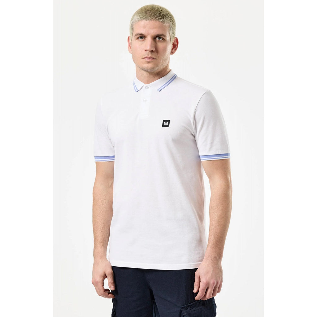 Weekend Offender PO1A12 Levanto Contrast Stripe Tipping Pique Polo Half Sleeve T-Shirt