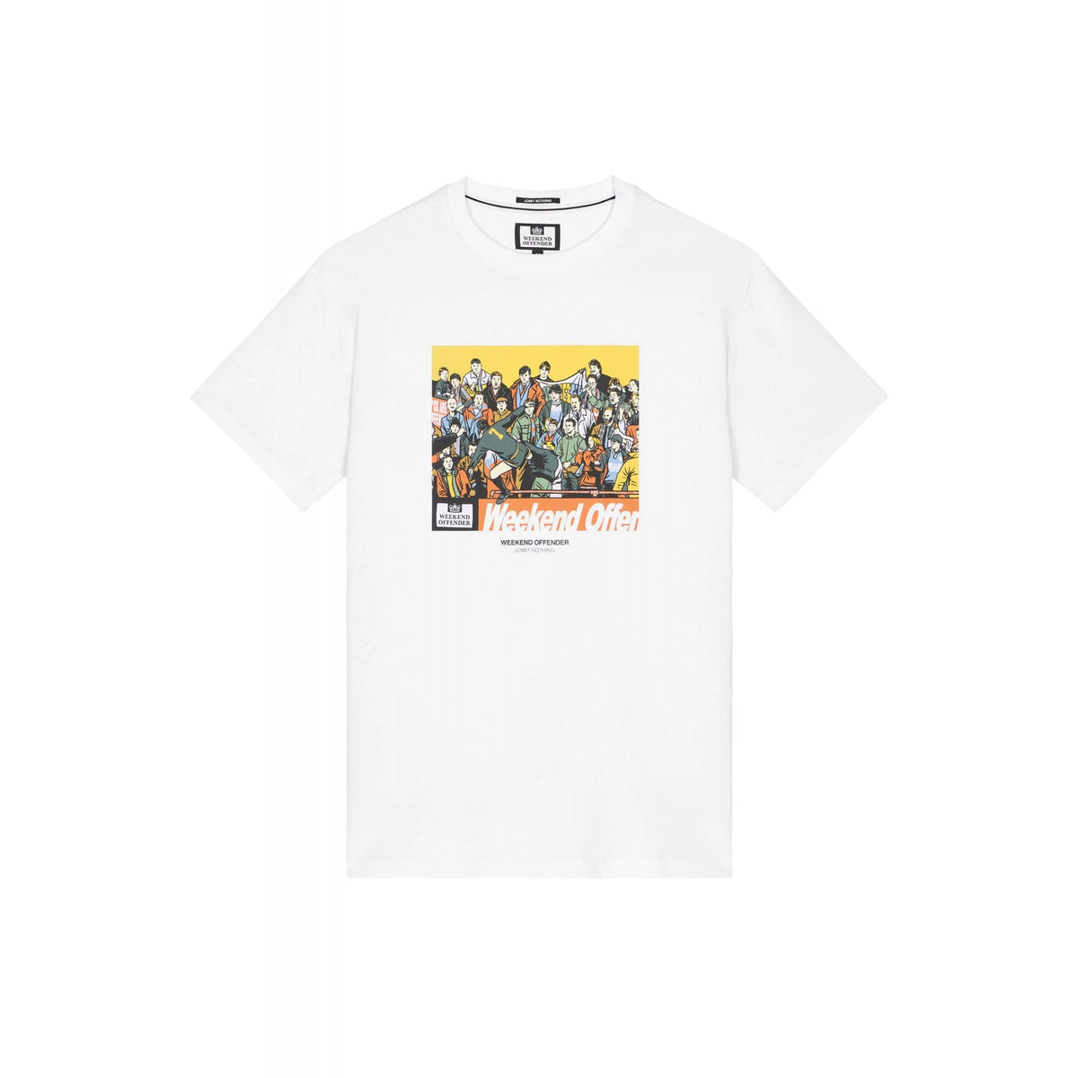 Weekend Offender PT1A06 Selhurst Infamous Eric Cantona Kick Graphic Print Half Sleeve T-Shirt
