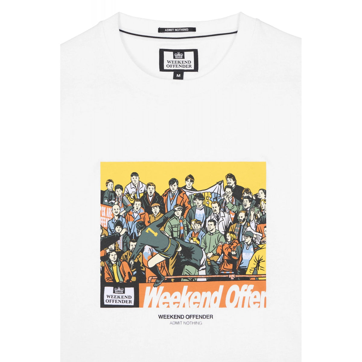 Weekend Offender PT1A06 Selhurst Infamous Eric Cantona Kick Graphic Print Half Sleeve T-Shirt