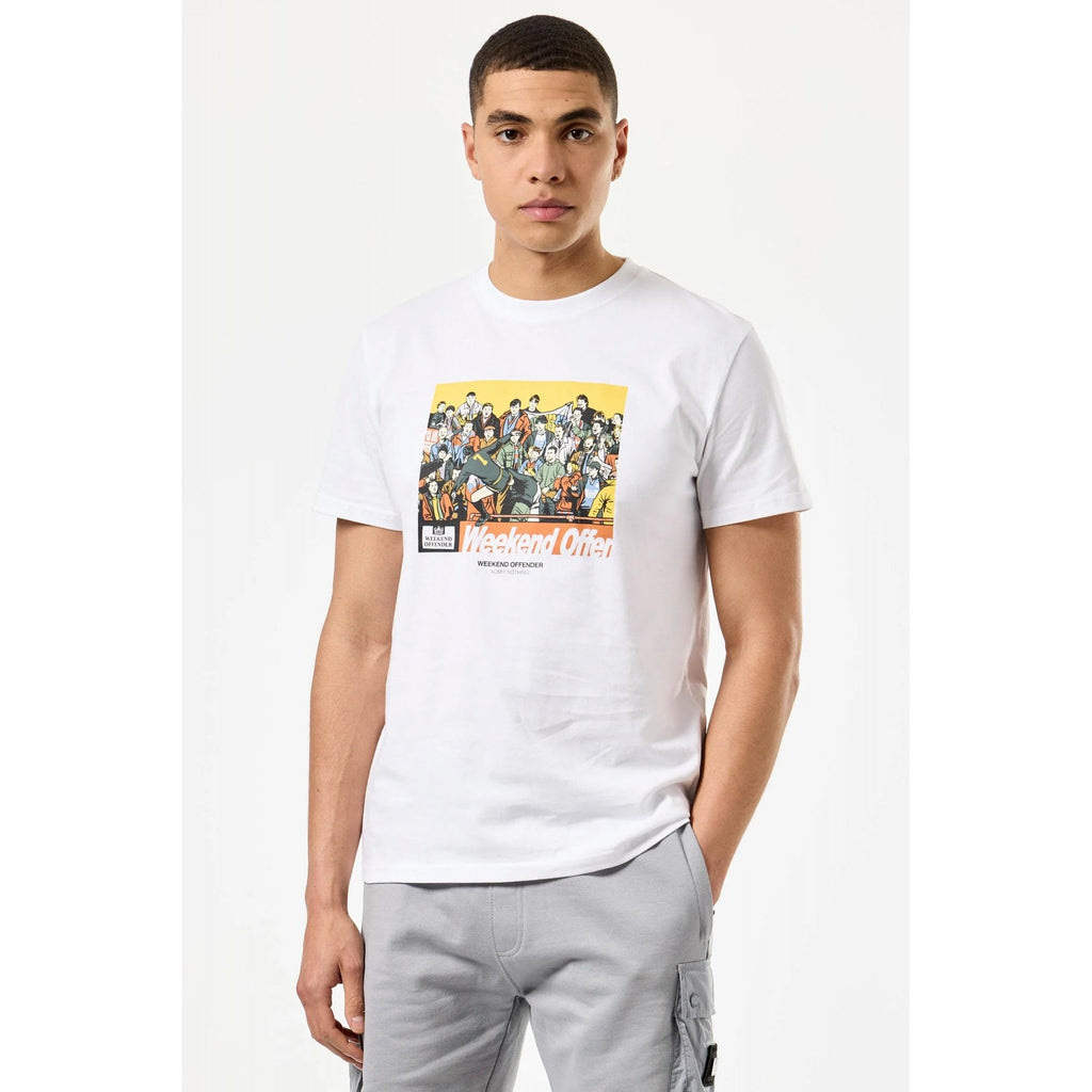 Weekend Offender PT1A06 Selhurst Infamous Eric Cantona Kick Graphic Print Half Sleeve T-Shirt