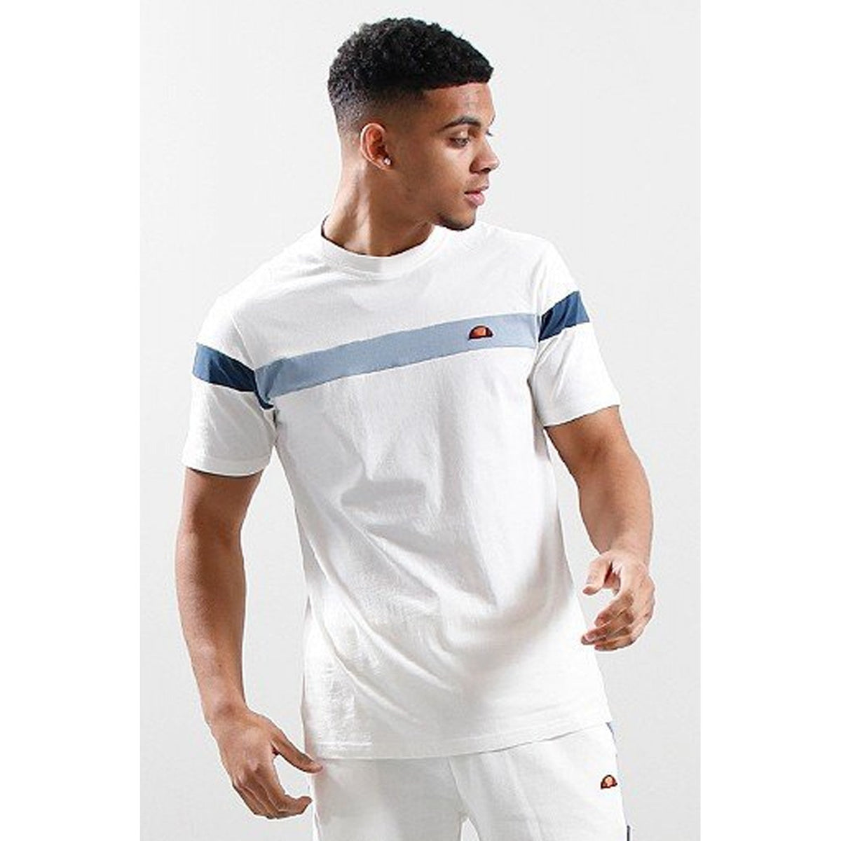Ellesse Caserio 7433 Contrast Panel Half-Sleeve T-Shirt
