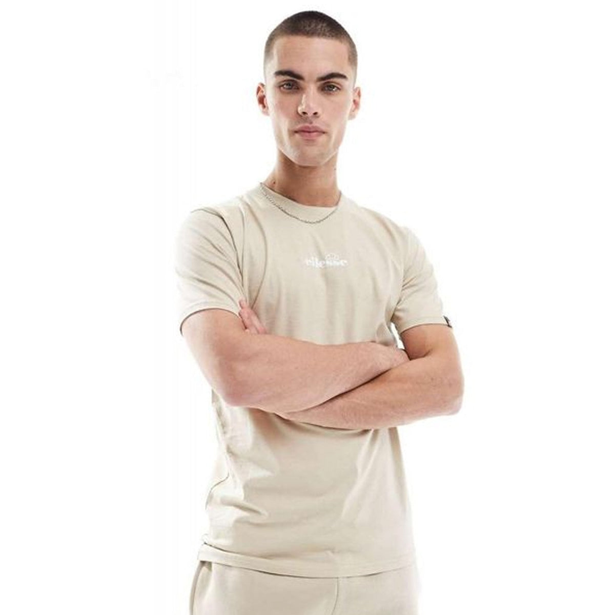 Ellesse Ollio 6463 Crew Centre Logo Half-Sleeve T-Shirt