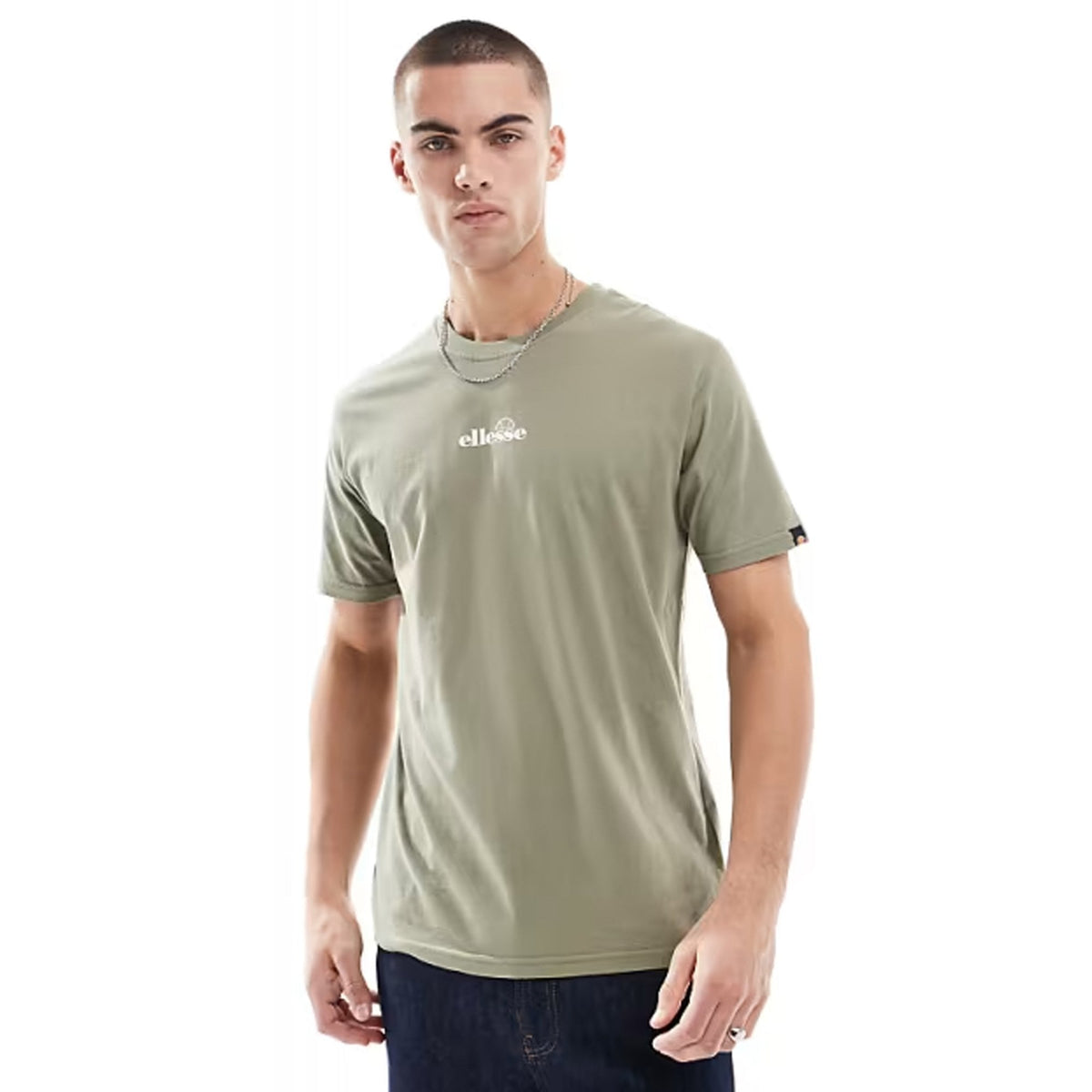 Ellesse Ollio 6463 Crew Centre Logo Half-Sleeve T-Shirt