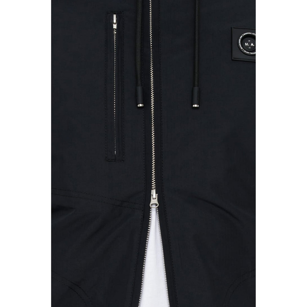 Marshall Artist | 0966 Fairfax Lightweight Nylon Ripstop Hood Jacket - Black