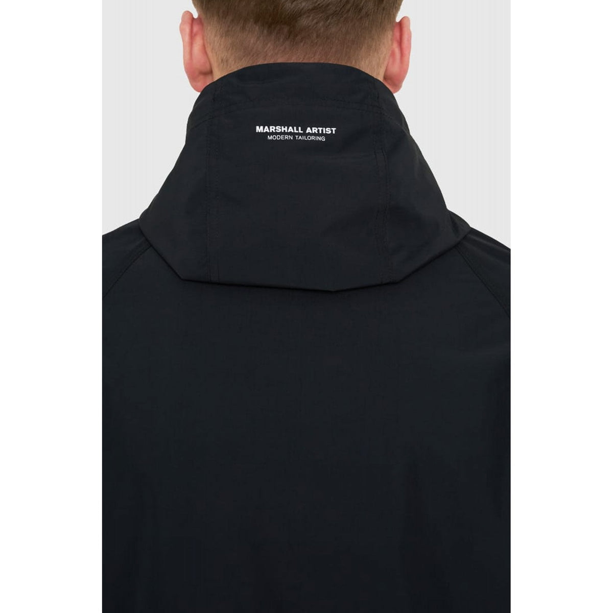 Marshall Artist | 0966 Fairfax Lightweight Nylon Ripstop Hood Jacket - Black