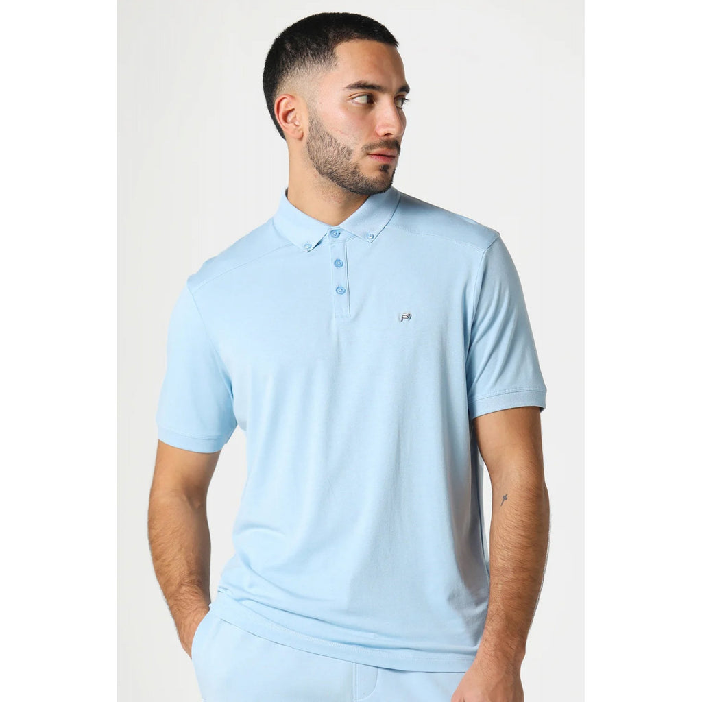 Police Neptunes 0076 Small 'P' Emblem Metal Logo Half-Sleeve Polo T-Shirt