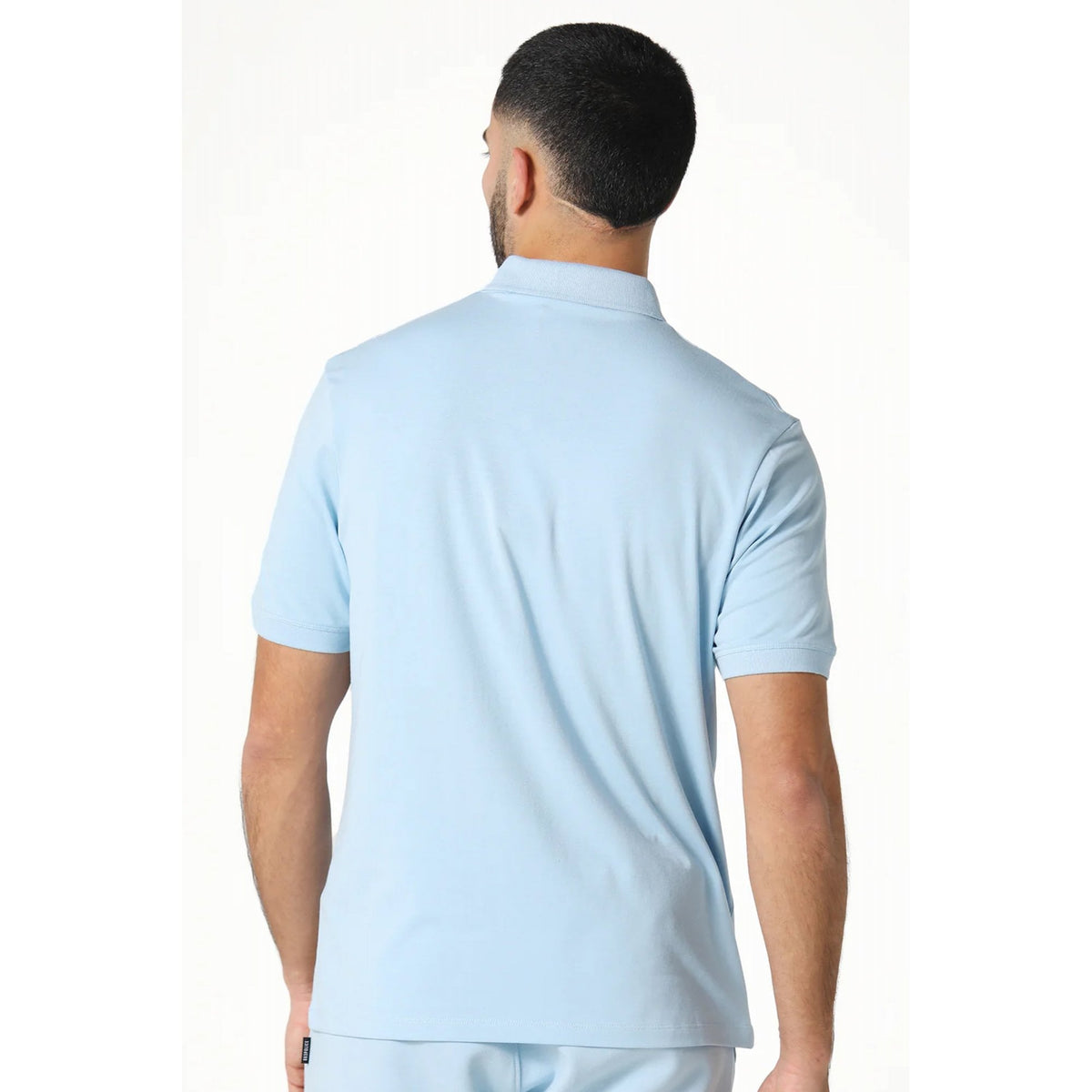 Police Neptunes 0076 Small 'P' Emblem Metal Logo Half-Sleeve Polo T-Shirt